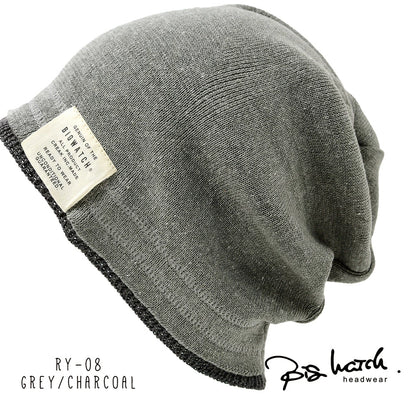 レイヤード BIGWATCH ビッグワッチ 正規品 ブラック（黒）グレー ニット帽 ニットキャップ ニット帽子 RY-01 春 秋 冬