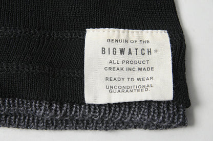 レイヤード BIGWATCH ビッグワッチ 正規品 ブラック（黒）グレー ニット帽 ニットキャップ ニット帽子 RY-01 春 秋 冬
