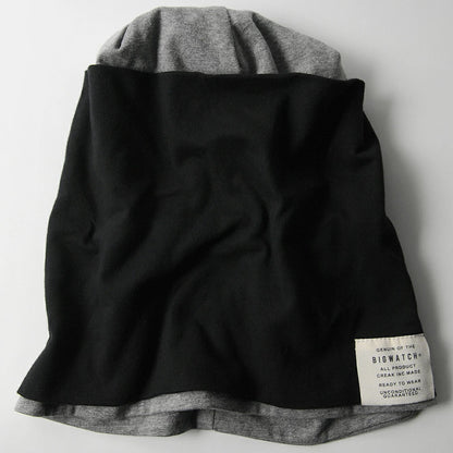 レイヤード ストレッチコットンBIGWATCH ブラック MIXグレー ニット帽 ニットキャップ RY-03 春 秋 冬/ビッグワッチ