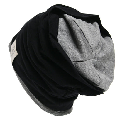 レイヤード ストレッチコットンBIGWATCH ブラック MIXグレー ニット帽 ニットキャップ RY-03 春 秋 冬/ビッグワッチ