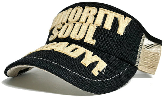 サンバイザー ヘンプ ワッペン ビッグワッチ BIGWATCH正規品 ブラック黒 / ベージュ SBH-01 春 夏 秋 UVケア