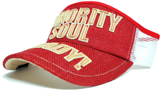 ヘンプサンバイザー BIGWATCH レッド ホワイト ビッグワッチ サンバイザー 帽子 SBH-03 春 夏 秋 日よけ