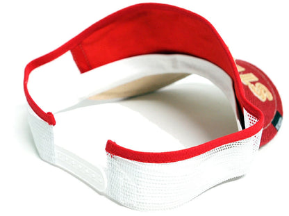 ヘンプサンバイザー BIGWATCH レッド ホワイト ビッグワッチ サンバイザー 帽子 SBH-03 春 夏 秋 日よけ