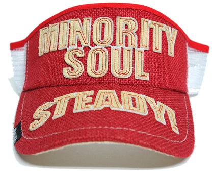 ヘンプサンバイザー BIGWATCH レッド ホワイト ビッグワッチ サンバイザー 帽子 SBH-03 春 夏 秋 日よけ