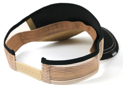 ヘンプサンバイザー刺繍BIGWATCH ブラック ベージュ ビッグワッチ サンバイザー SBH-04 春 夏 秋 UVケア