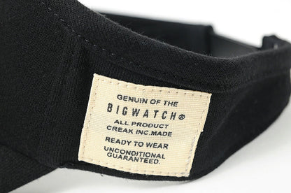 スウェットサンバイザー ビッグワッチ ブラック ビッグワッチ サンバイザー 帽子 ビッグサイズ BIGWATCH正規品 SBH-07 春夏