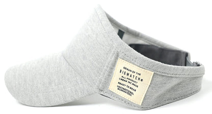 スウェットサンバイザー ビッグワッチ MIXグレー ビッグワッチ サンバイザー BIGWATCH正規品 SBH-08 春 夏 秋 UVケア