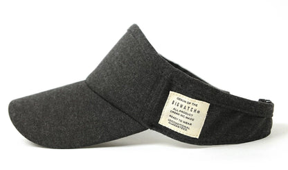 フランネルサンバイザーBIGWATCH正規品 チャコールグレー ビッグワッチ サンバイザー 帽子 ビッグサイズ BIGWATCH正規品 SBH-09 春 夏 秋 UVケア