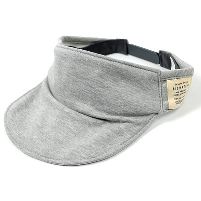 シームレス スウェットサンバイザーBIGWATCH MIXグレー ビッグワッチ サンバイザー 帽子 バイザー ビッグサイズ BIGWATCH正規品 SBH-11 春 夏 秋 UVケア
