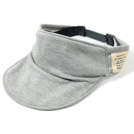 シームレス スウェットサンバイザーBIGWATCH MIXグレー ビッグワッチ サンバイザー 帽子 バイザー ビッグサイズ BIGWATCH正規品 SBH-11 春 夏 秋 UVケア