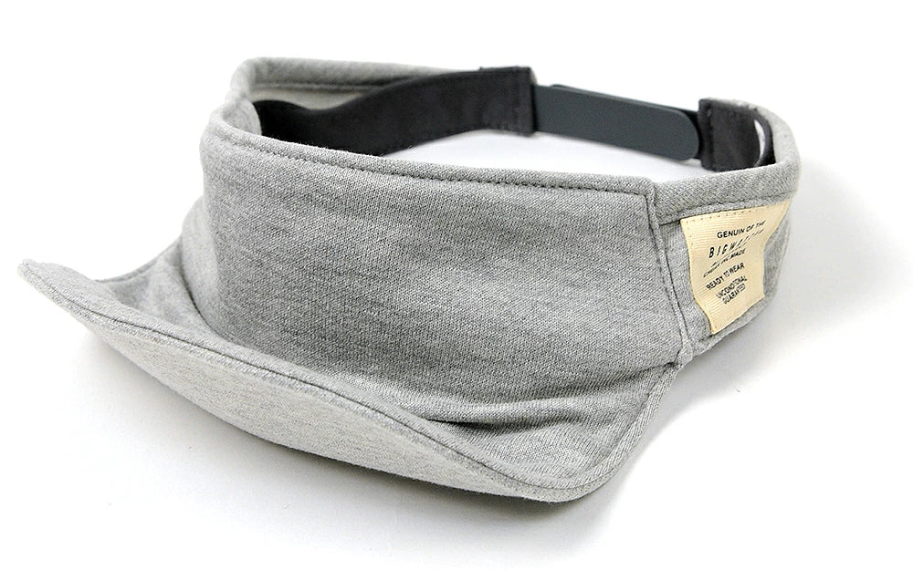 シームレス スウェットサンバイザーBIGWATCH MIXグレー ビッグワッチ サンバイザー 帽子 バイザー ビッグサイズ BIGWATCH正規品 SBH-11 春 夏 秋 UVケア