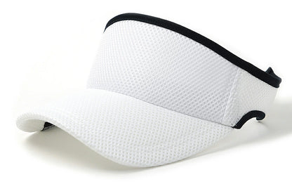 無地 ラウンド メッシュ サンバイザー ビッグワッチ BIGWATCH ホワイト 白 帽子 スポーツ ダメージ加工無し SBMG-03R 春 夏 秋 UVケア