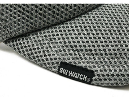 無地 ラウンド メッシュ サンバイザー ビッグワッチ BIGWATCH グレー 帽子 SBMG-04R スポーツ 春 夏 秋 UVケア