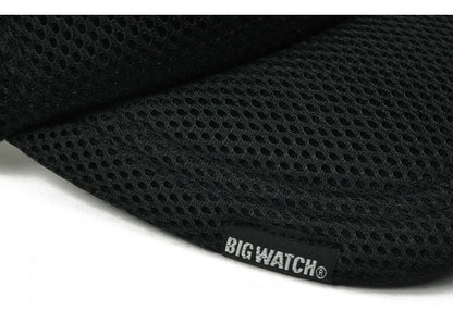 無地 ラウンド メッシュ サンバイザー ビッグワッチ BIGWATCH ブラック 黒 帽子 スポーツ SBMG-05R 春 夏 秋 UVケア