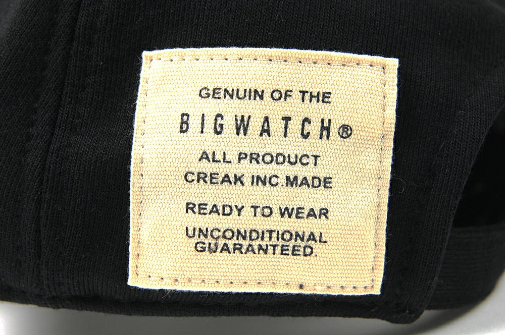 スウェット ローキャップ BIGWATCH正規品 黒ブラック ローキャップ コットンキャップ ビッグサイズ ビッグワッチ コットン ゴルフキャップ スポーツ SCP-01 春 夏 秋 UVケア