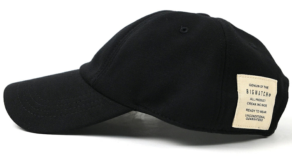 スウェット ローキャップ BIGWATCH正規品 黒ブラック ローキャップ コットンキャップ ビッグサイズ ビッグワッチ コットン ゴルフキャップ スポーツ SCP-01 春 夏 秋 UVケア