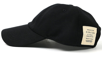 スウェット ローキャップ BIGWATCH正規品 黒ブラック ローキャップ コットンキャップ ビッグサイズ ビッグワッチ コットン ゴルフキャップ スポーツ SCP-01 春 夏 秋 UVケア