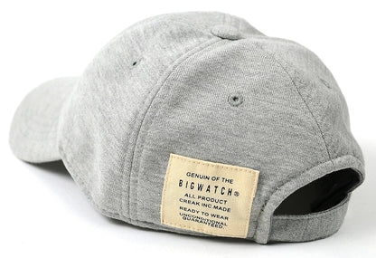 スウェット ローキャップ BIGWATCH正規品 MIXグレー ローキャップ コットンキャップ ビッグサイズ ビッグワッチ コットン ゴルフキャップ スポーツ SCP-02 春 夏 秋 UVケア