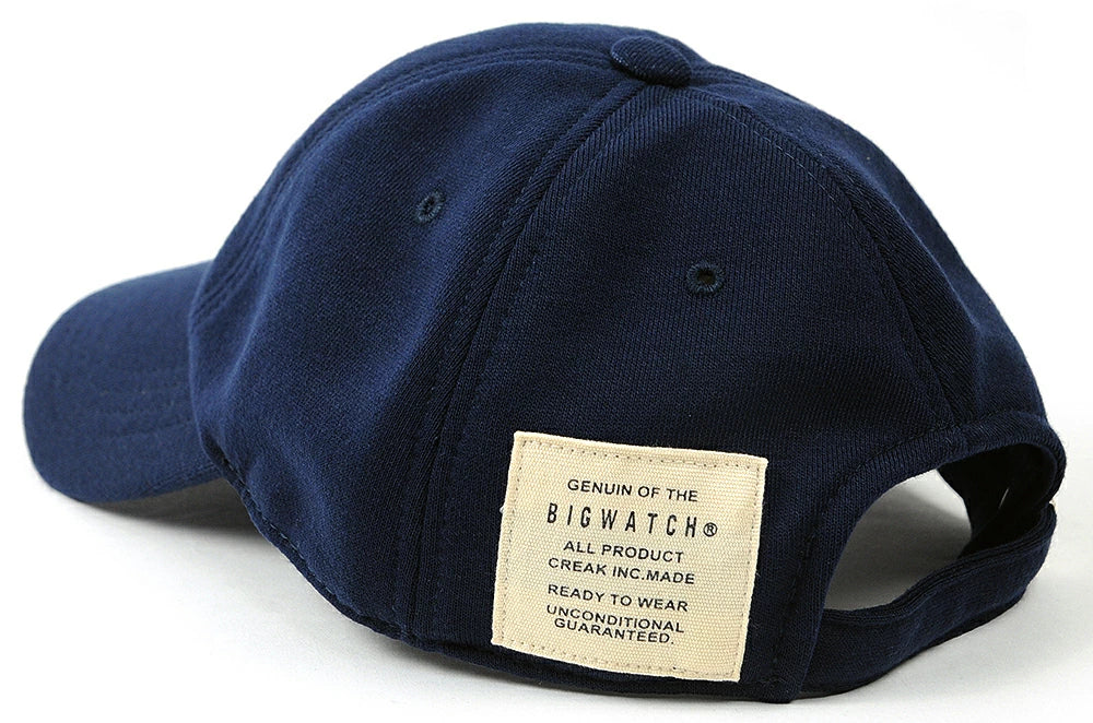 スウェット ローキャップ BIGWATCH正規品 ネイビー ローキャップ コットンキャップ ビッグサイズ ビッグワッチ コットン ゴルフキャップ スポーツ SCP-03 春 夏 秋 UVケア