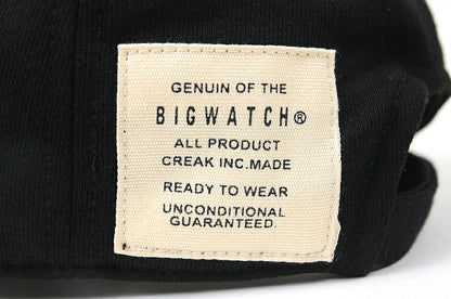 スウェット 6パネルキャップ BIGWATCH正規品 黒ブラック コットンキャップ ビッグサイズ ビッグワッチ コットン ゴルフキャップ スポーツ SCP-10 春 夏 秋 UVケア