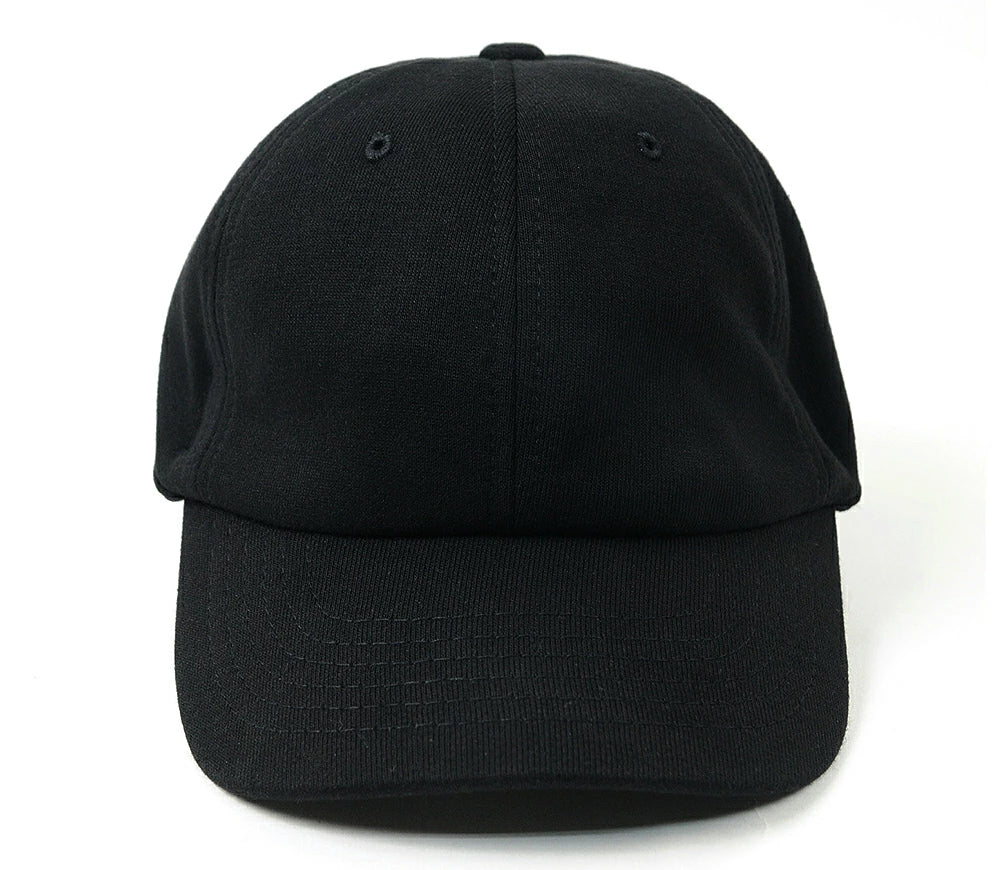 スウェット 6パネル ラウンドキャップ BIGWATCH正規品 黒 ブラック コットン ローキャップ ビッグサイズ コットン SCP-10R