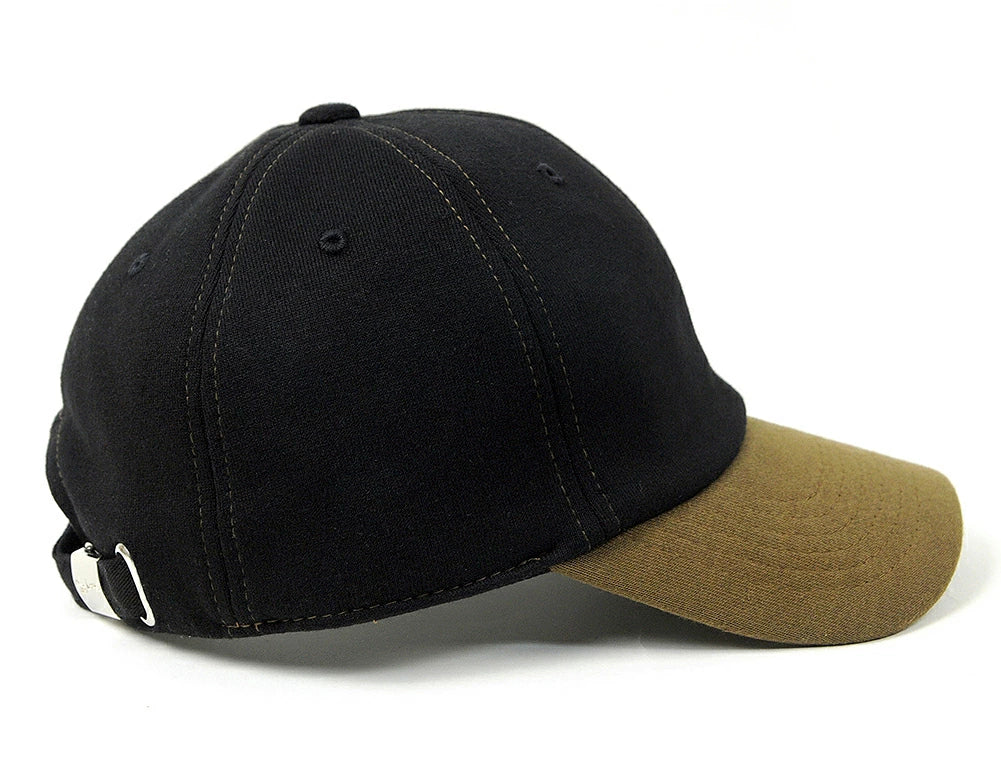 スウェット 6パネルキャップ BIGWATCH正規品 ブラック/ブラウン コットンキャップ ビッグサイズ ビッグワッチ SCP-11 春夏 秋