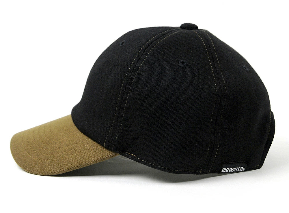 スウェット 6パネルキャップ BIGWATCH正規品 ブラック/ブラウン コットンキャップ ビッグサイズ ビッグワッチ SCP-11 春夏 秋