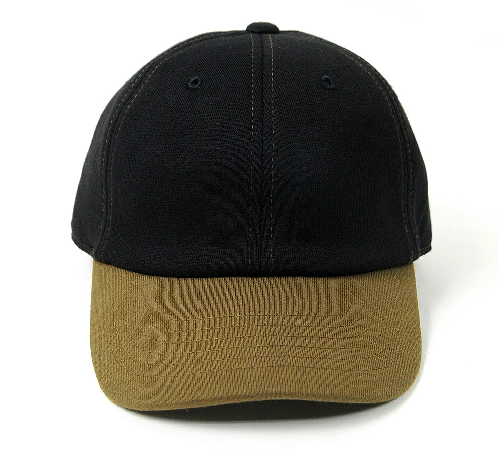 スウェット 6パネルキャップ BIGWATCH正規品 ブラック/ブラウン コットンキャップ ビッグサイズ ビッグワッチ SCP-11 春夏 秋