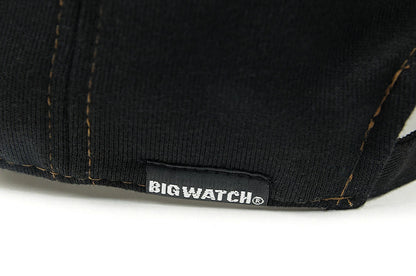 スウェット 6パネルキャップ BIGWATCH正規品 ブラック/ブラウン コットンキャップ ビッグサイズ ビッグワッチ SCP-11 春夏 秋