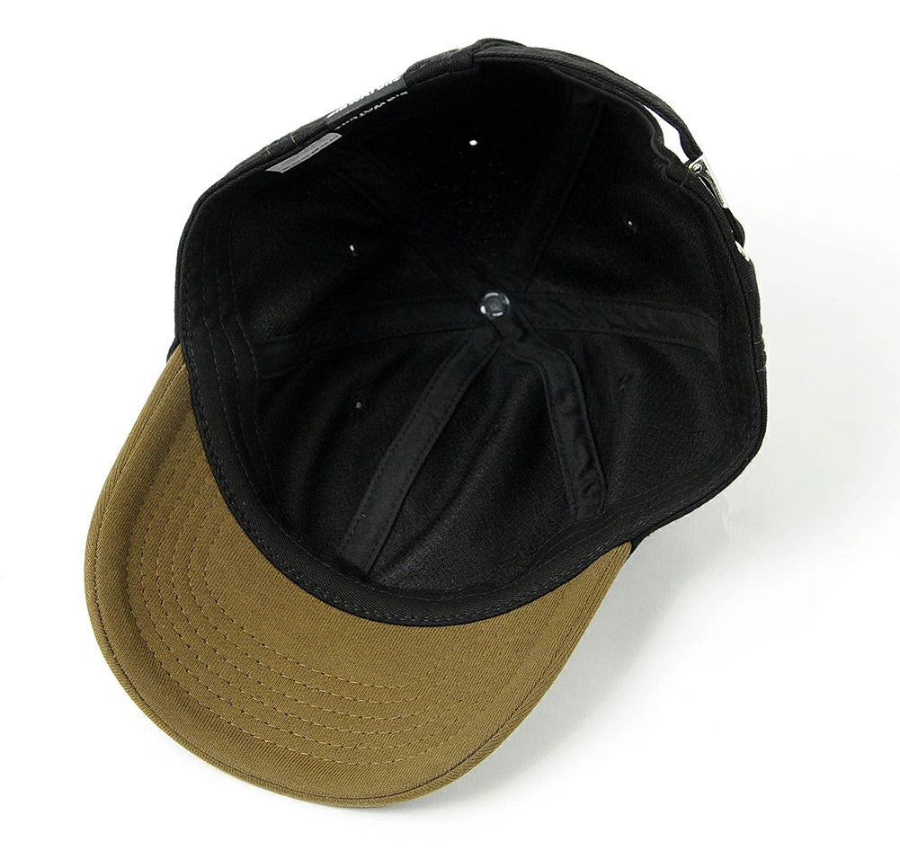 スウェット 6パネルキャップ BIGWATCH正規品 ブラック/ブラウン コットンキャップ ビッグサイズ ビッグワッチ SCP-11 春夏 秋