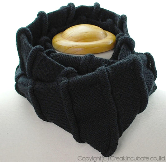 ヘンプロール スヌード BIGWATCH ブラック ネックウォーマー マフラー SND-01 春 秋 冬