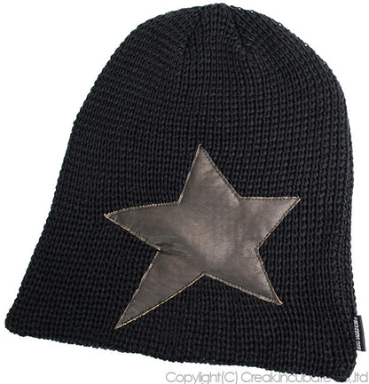 ニットキャップ ビッグワッチ ラージスター ニット 黒 ST-01 メンズ 帽子 BIGWATCH正規品