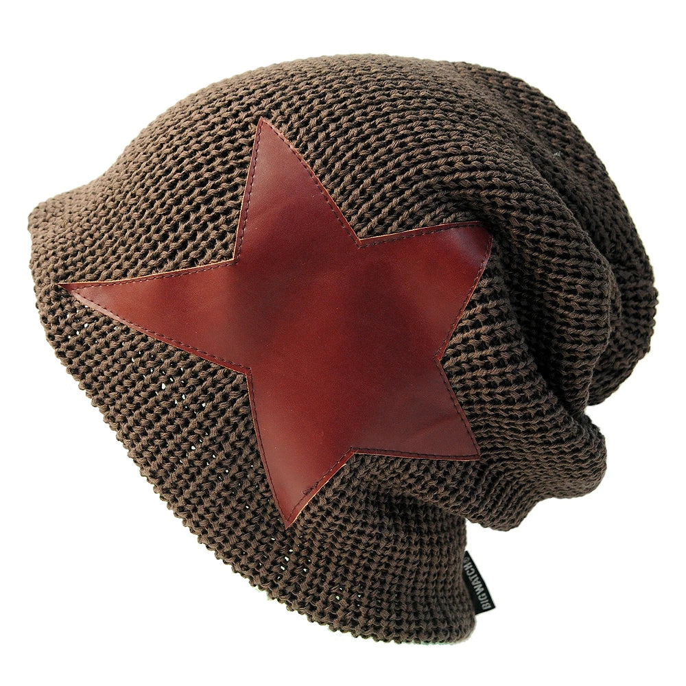 ラージスター BIGWATCH ビッグワッチ 正規品 カーキブラウンニットキャップ ロック系 ルーズ ニットワッチ ニット帽子 ST-02 春 秋 冬