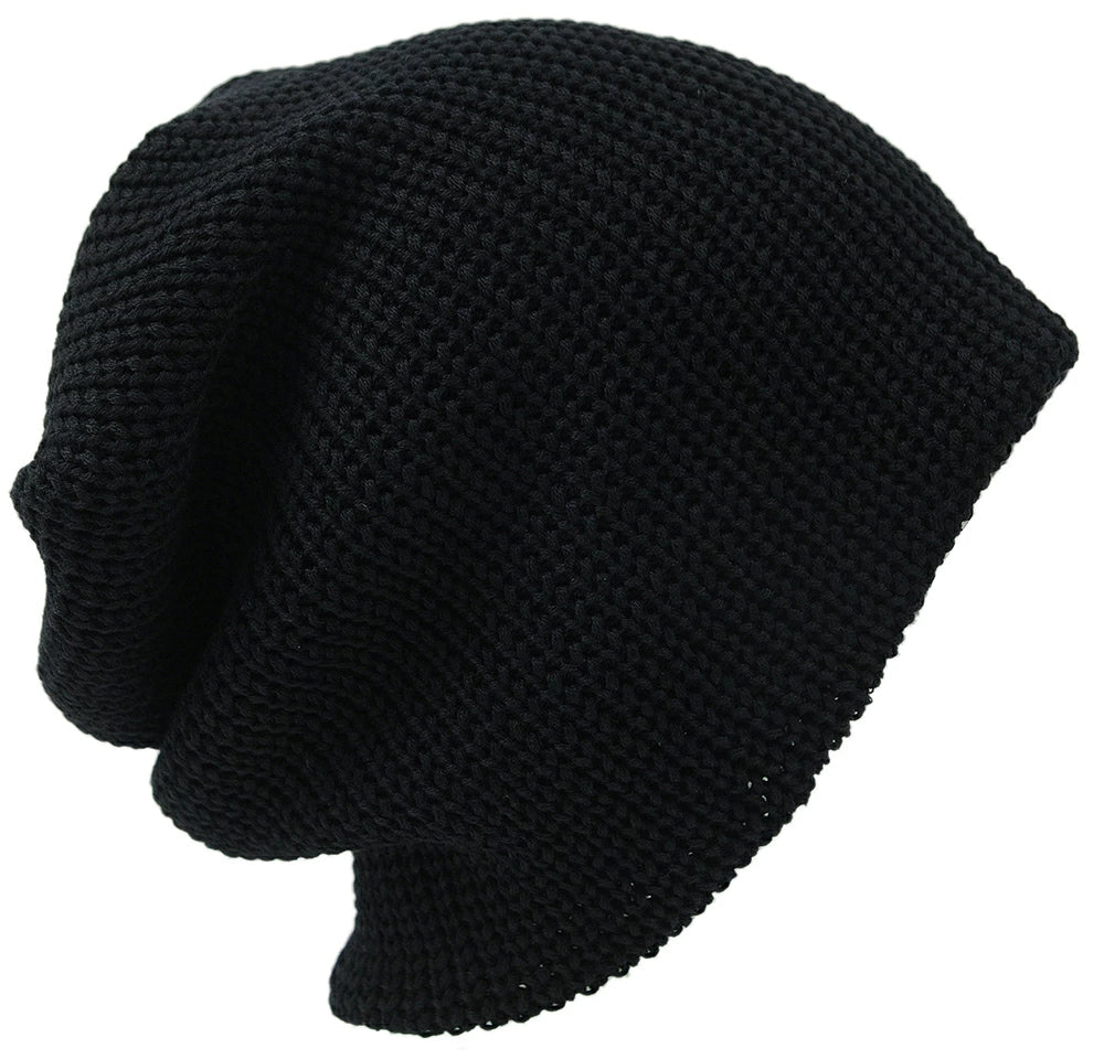 ラージスケール BIGWATCH ビッグワッチ 正規品 ブラック 黒 ニットキャップ ロック系 ルーズ ニットワッチ ニット帽子 サイズ ST-03 春 秋 冬