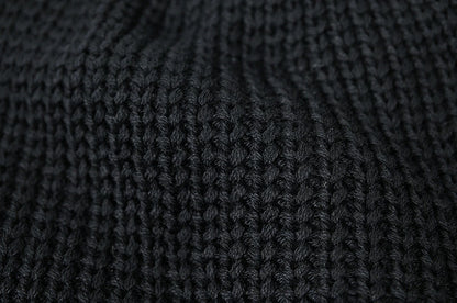 ラージスケール BIGWATCH ビッグワッチ 正規品 ブラック 黒 ニットキャップ ロック系 ルーズ ニットワッチ ニット帽子 サイズ ST-03 春 秋 冬