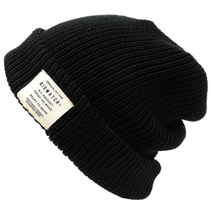 ショート ラージスケール ビッグワッチ BIGWATCH正規品 ブラック 黒 ST-05 ローゲージ ニットキャップ ルーズ ニットワッチ ニット帽 折り返し