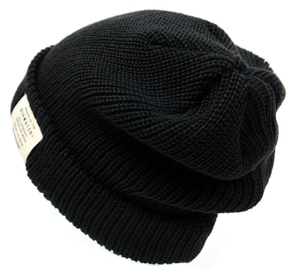 ショート ラージスケール ビッグワッチ BIGWATCH正規品 ブラック 黒 ST-05 ローゲージ ニットキャップ ルーズ ニットワッチ ニット帽 折り返し