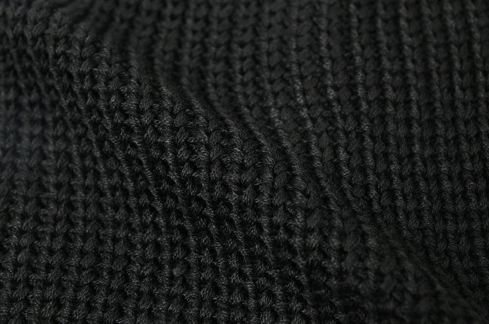 刺繍 ラージスケール BIGWATCH ビッグワッチ 正規品 ブラック 黒 ニットキャップ ルーズ ニットワッチ ニット帽子 サイズ ST-06 春 秋 冬