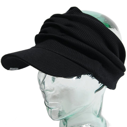 サーマル ターバンバイザーBIGWATCH正規品 ブラック ビッグワッチ サンバイザー 帽子 ワッフル ターバン ヘアバンド ゴルフ STB-01 春 夏 秋 UVケア