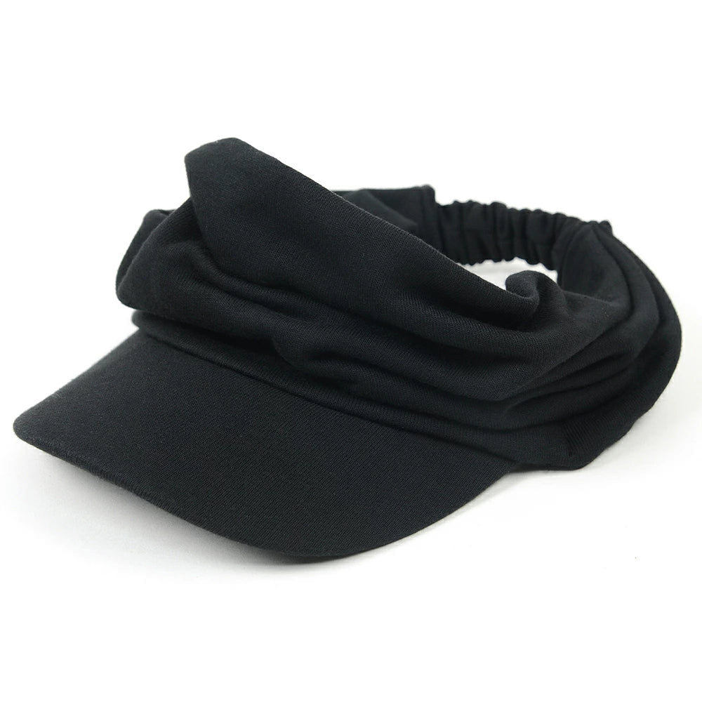 ターバンバイザー BIGWATCH ブラック 黒 ビッグワッチ サンバイザー 帽子 ターバン ヘアバンド ビッグサイズ ゴルフ BIGWATCH正規品 STB-07