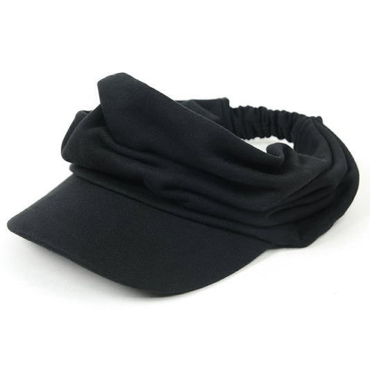 ターバンバイザー BIGWATCH ブラック 黒 ビッグワッチ サンバイザー 帽子 ターバン ヘアバンド ビッグサイズ ゴルフ BIGWATCH正規品 STB-07