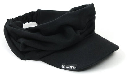 ターバンバイザー BIGWATCH ブラック 黒 ビッグワッチ サンバイザー 帽子 ターバン ヘアバンド ビッグサイズ ゴルフ BIGWATCH正規品 STB-07