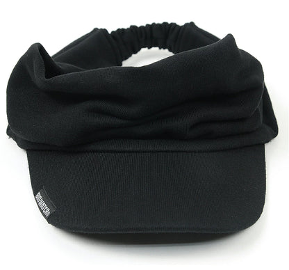 ターバンバイザー BIGWATCH ブラック 黒 ビッグワッチ サンバイザー 帽子 ターバン ヘアバンド ビッグサイズ ゴルフ BIGWATCH正規品 STB-07