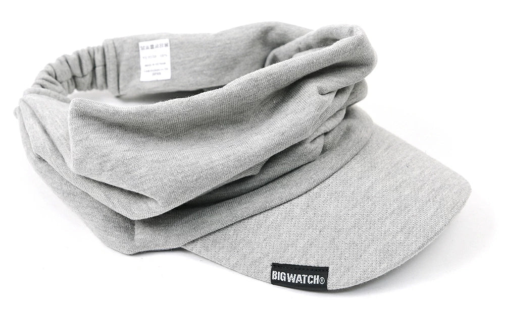 ターバンバイザー BIGWATCH MIXグレー サンバイザー 帽子 ターバン ヘアバンド STB-08 ビッグサイズ BIGWATCH正規品 ビッグワッチ ゴルフ 春 夏 秋