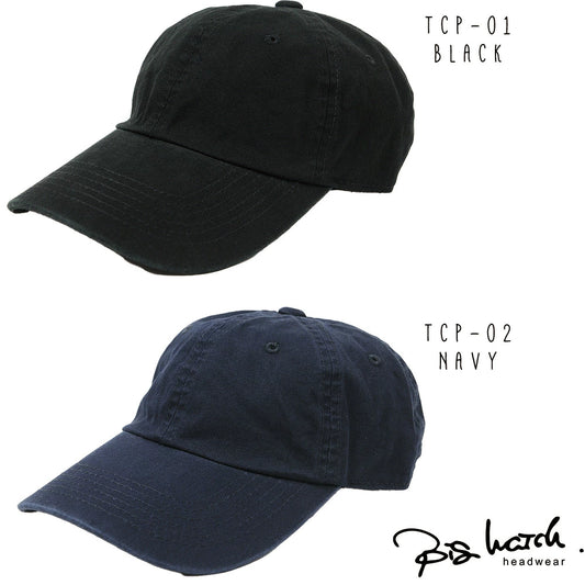コットン キャップ BIGWATCH正規品 8色 黒/ブラック ローキャップ ビッグサイズ ビッグワッチ 6パネルキャップ TCP-01
