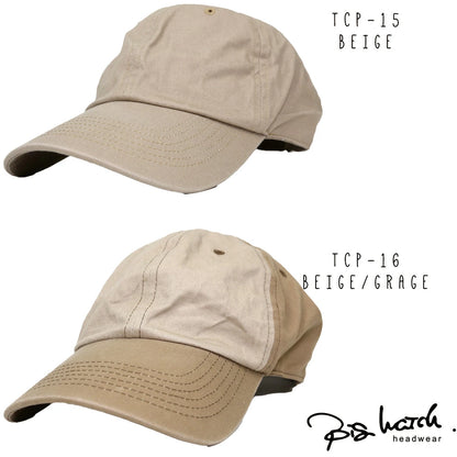 コットン キャップ BIGWATCH正規品 8色 黒/ブラック ローキャップ ビッグサイズ ビッグワッチ 6パネルキャップ TCP-01