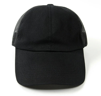 コットンキャップ BIGWATCH正規品 ブラック ローキャップ ビッグサイズ ビッグワッチ メッシュ ゴルフキャップ スポーツ TCP-01M 春 夏 秋 UVケア
