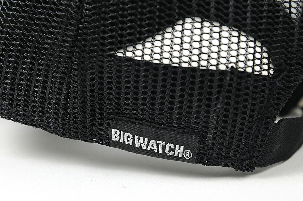 コットンキャップ BIGWATCH正規品 ブラック ローキャップ ビッグサイズ ビッグワッチ メッシュ ゴルフキャップ スポーツ TCP-01M 春 夏 秋 UVケア