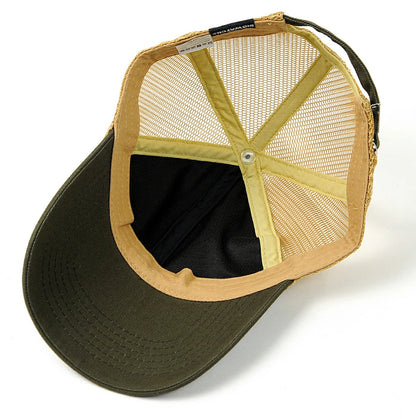 コットンキャップ BIGWATCH正規品 カーキ/ベージュ ローキャップ ビッグサイズ ビッグワッチ メッシュ ゴルフキャップ スポーツ TCP-03M 春 夏 秋 UVケア