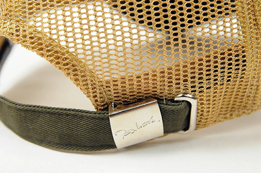 コットンキャップ BIGWATCH正規品 カーキ/ベージュ ローキャップ ビッグサイズ ビッグワッチ メッシュ ゴルフキャップ スポーツ TCP-03M 春 夏 秋 UVケア